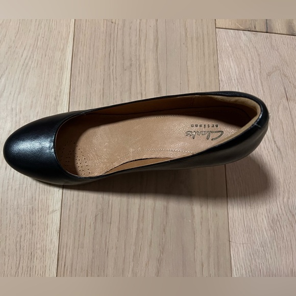 Clarks Purity Crystal Black Wedge 7.5M - Picture 2 of 4